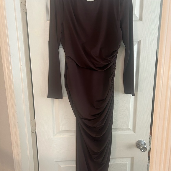 Veronica Beard Theodora Ruched Midi Dress - Picture 6 of 7